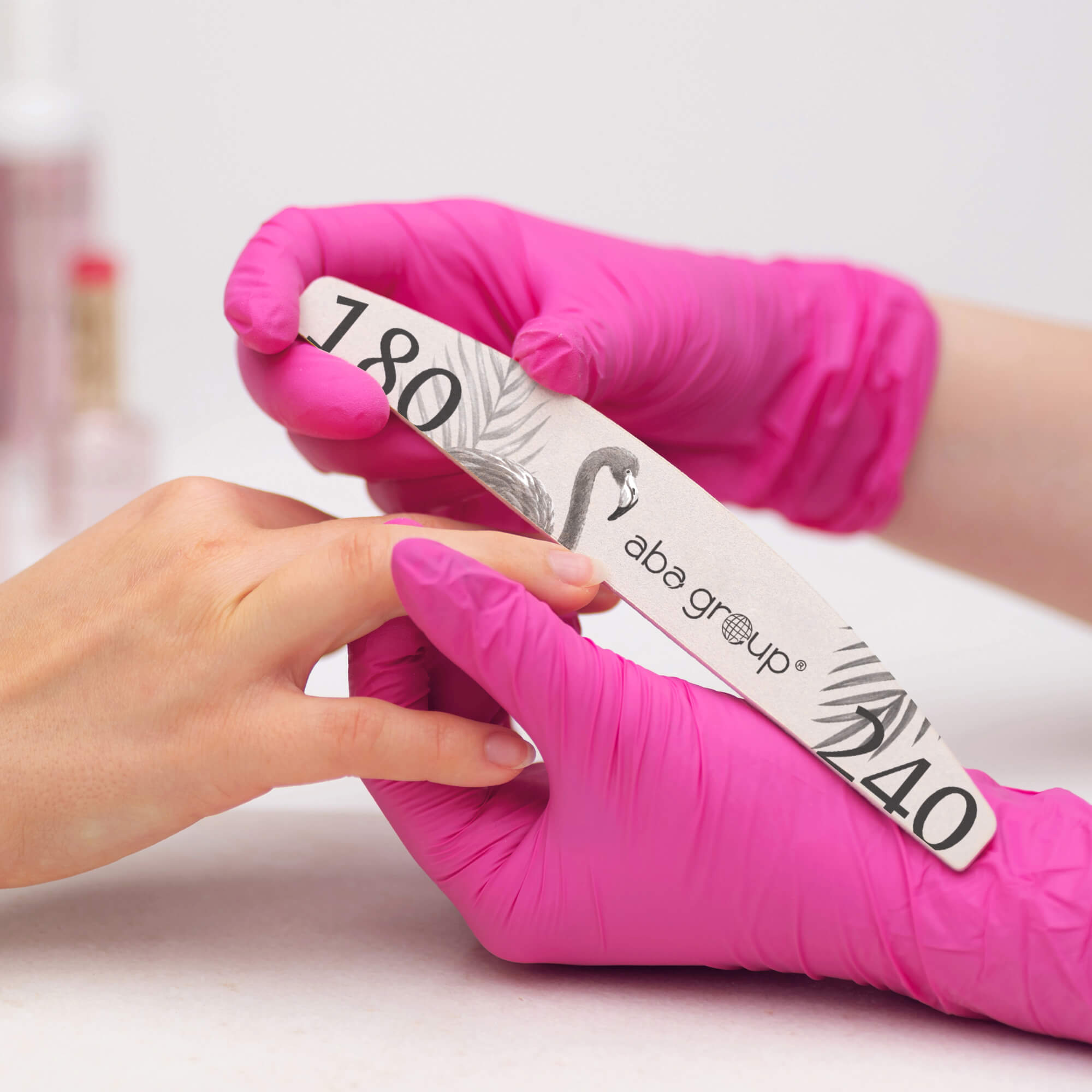 Lime à ongles ABA demi-lune 180/240 - 1 pièce