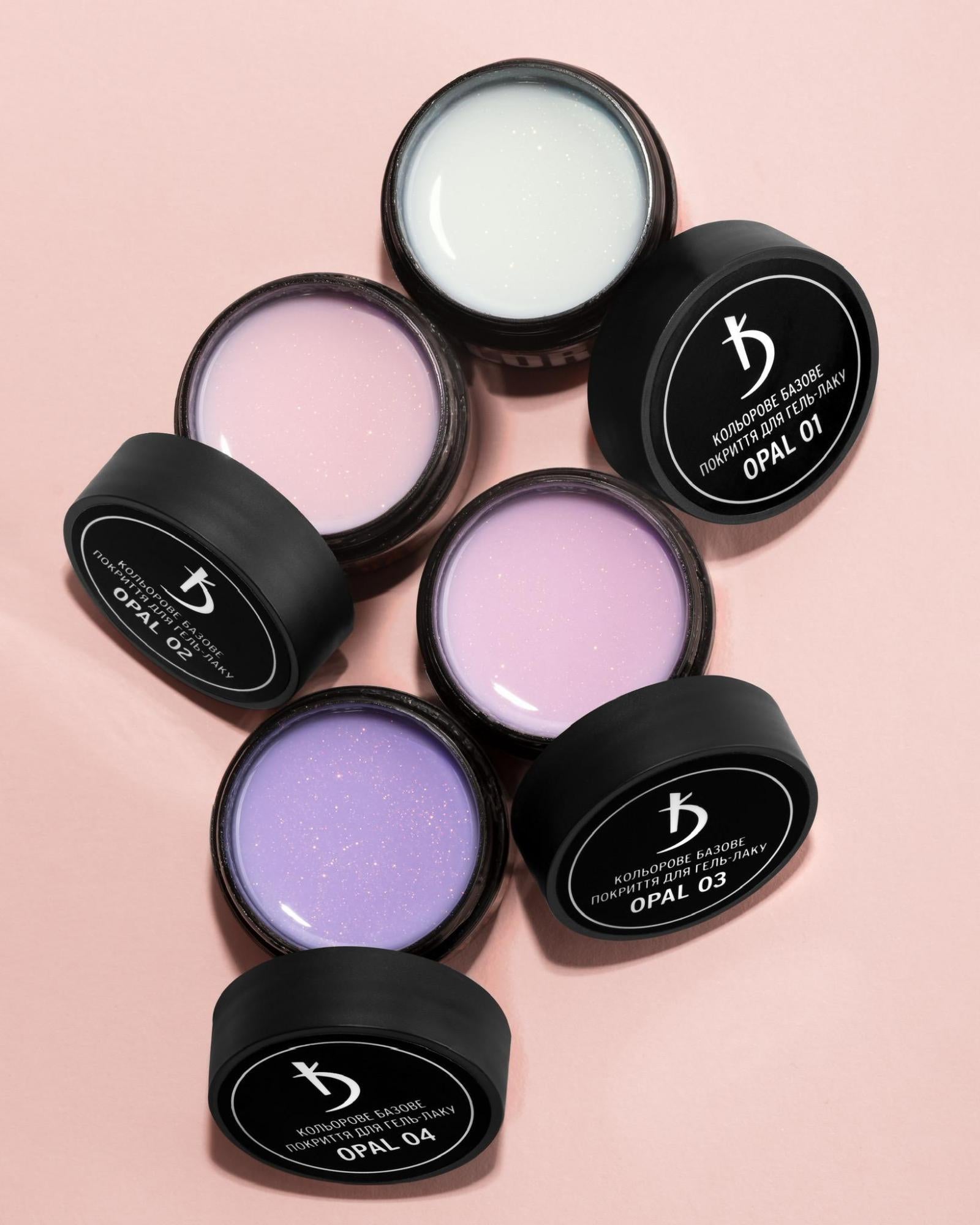 Gel de base coloré KODI, Opal 01, 12 ml