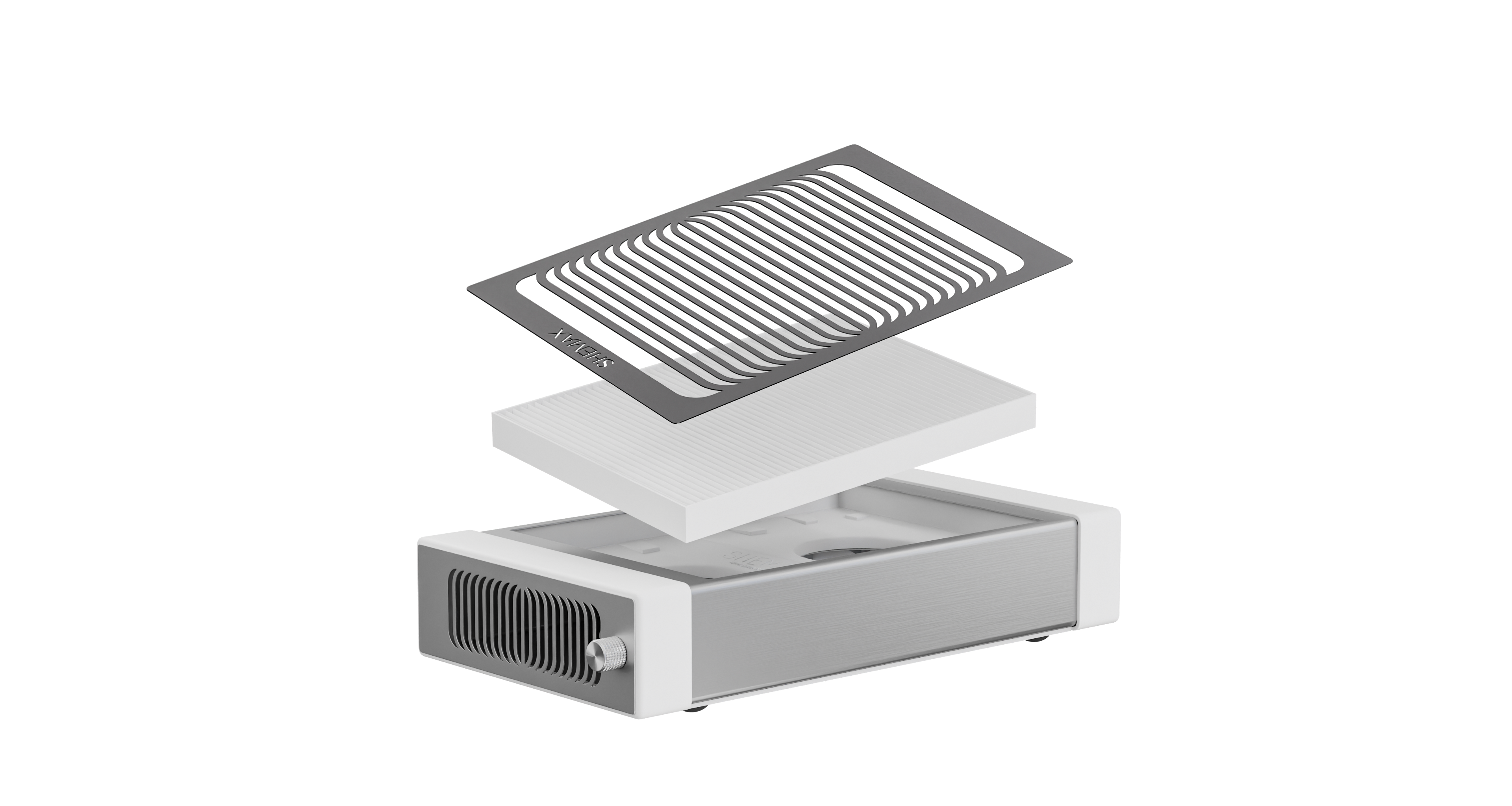 SheMax Style PRO Blanc - Aspirateur de poussière professionnel pour manucure
