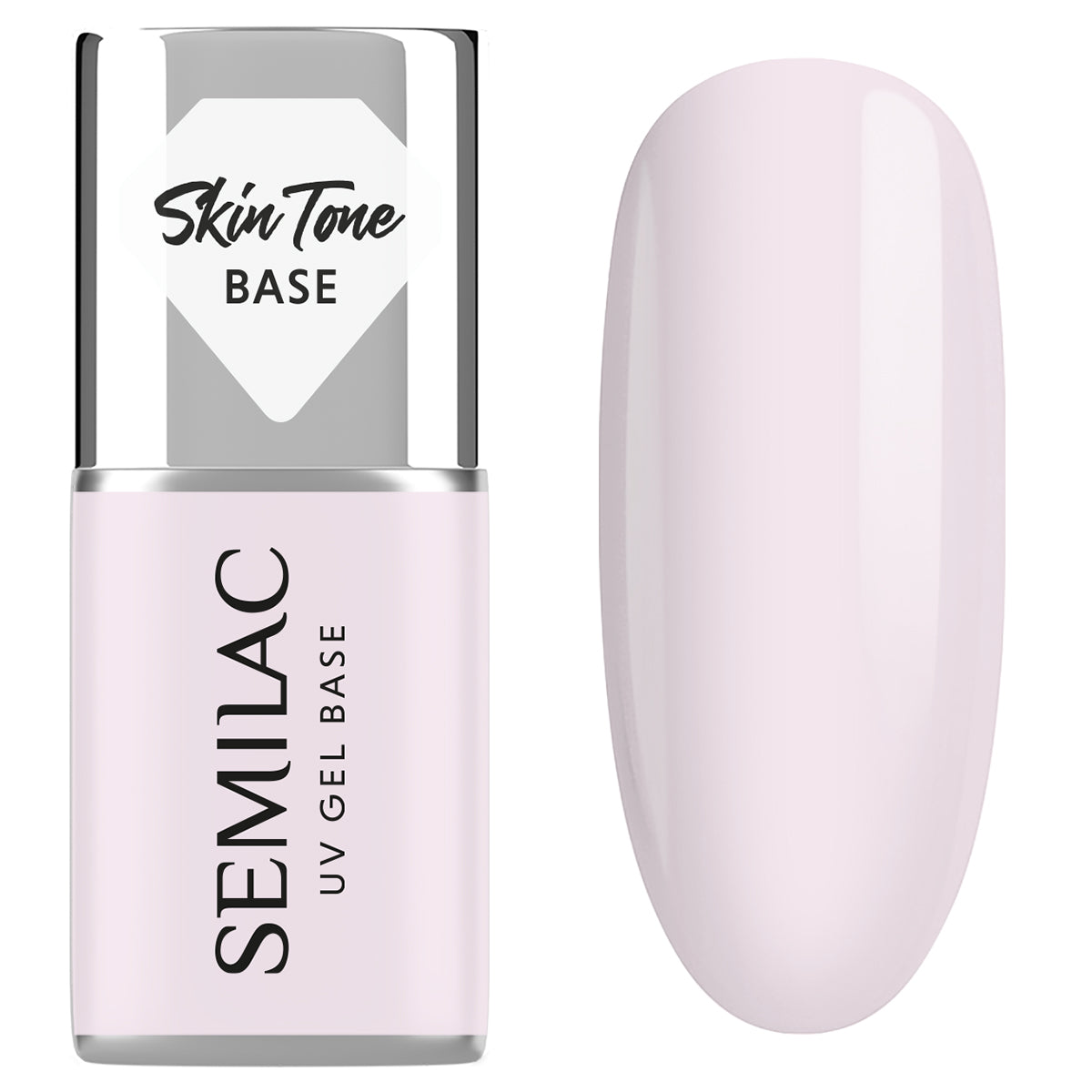 Semilac Base couvrante teint 2 en 1 Rose naturel 7 ml