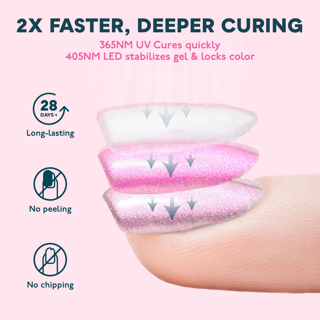 Lampe de table UV/LED rose SUN4S avec fonction Smart 2.0