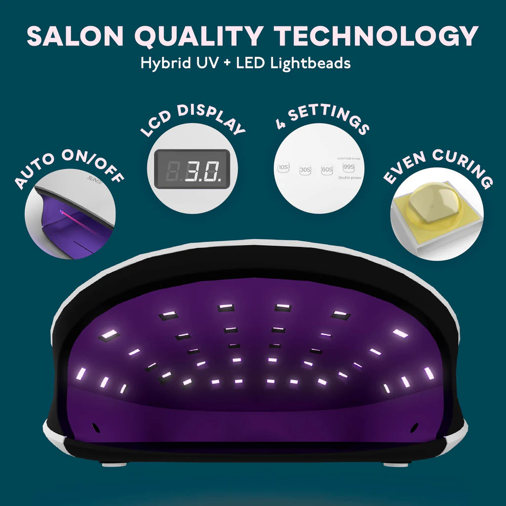 Lampe de table UV/LED noire SUN4S avec fonction Smart 2.0