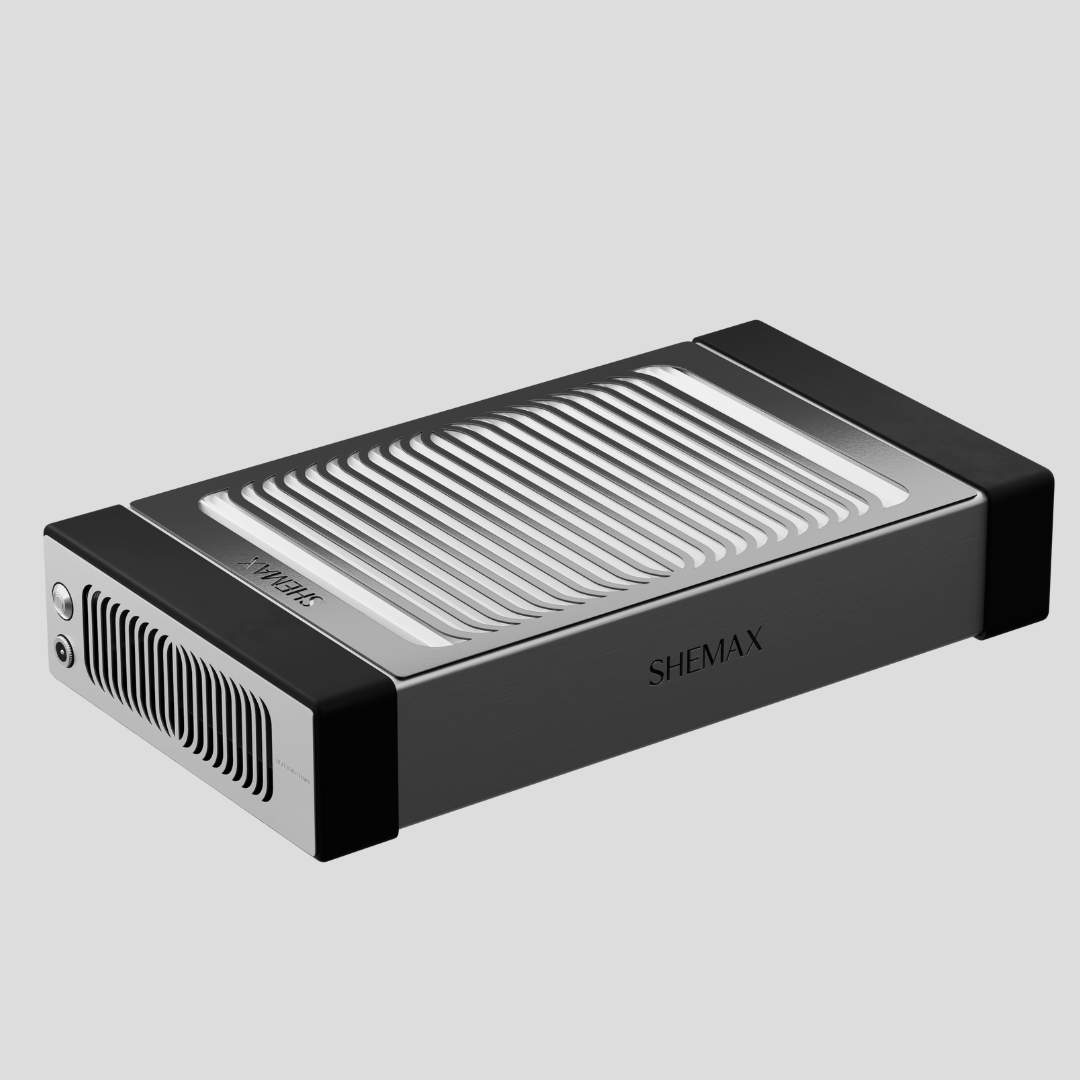 SheMax Style PRO Noir - Aspirateur de poussière professionnel pour manucure