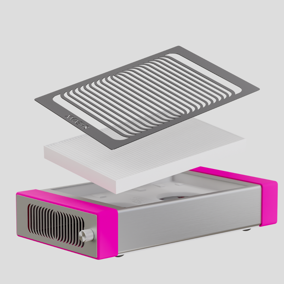 SheMax Style PRO Rose - Aspirateur professionnel pour manucure