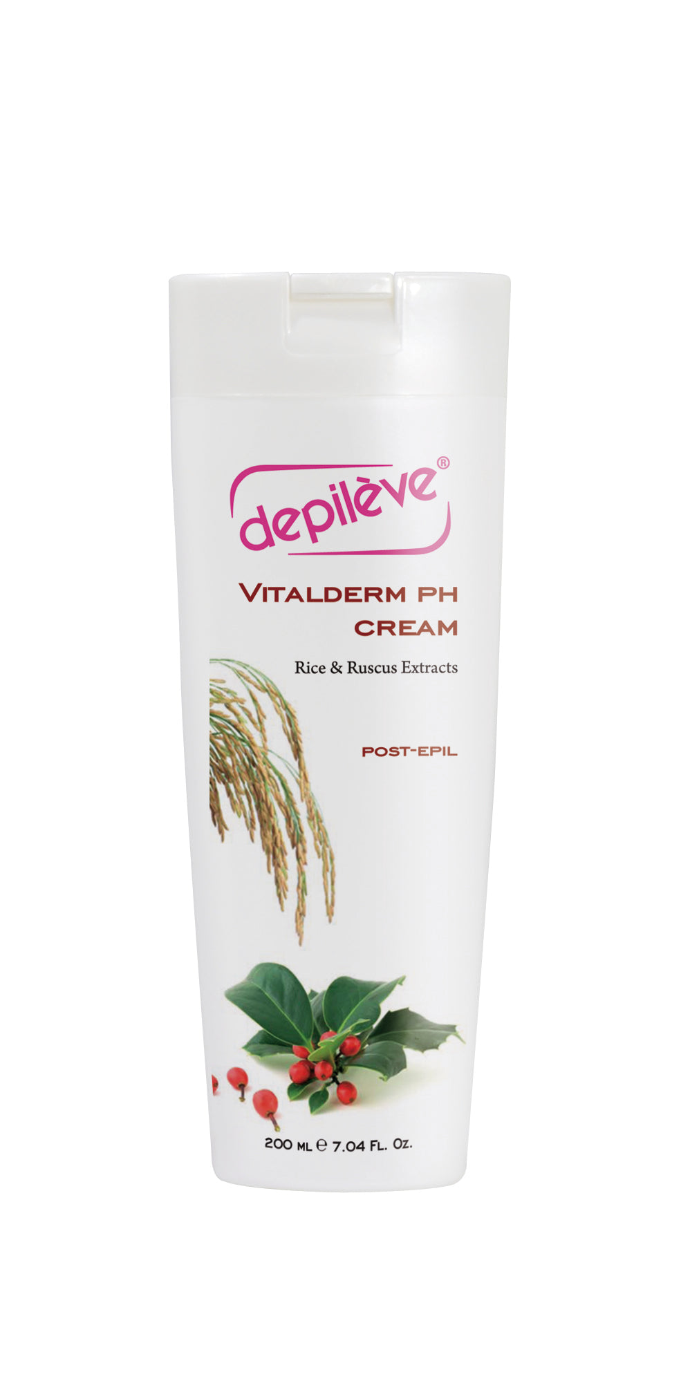 Depileve VITALDERM Crème régénérante pour la peau au pH équilibré, 200 ml