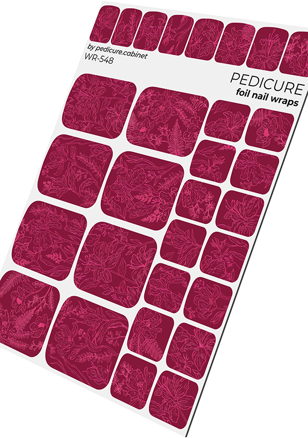 Film de pédicure pour salon de pédicure avec feuille colorée [WR-548]