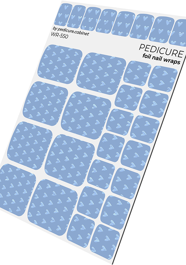Pedicure cabinet pedicure nail wraps with colored foil [WR-550]