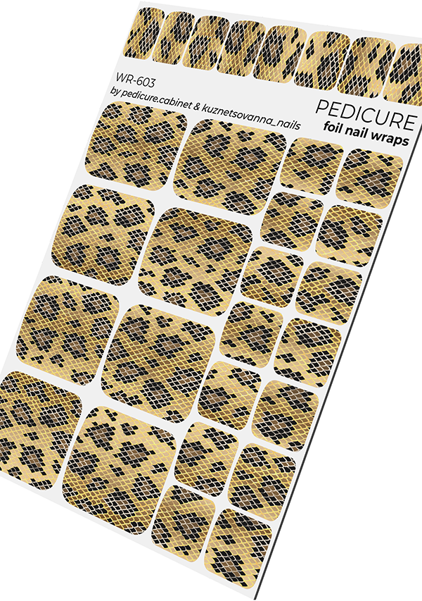 Film de pédicure avec feuille d'or [WR-603]