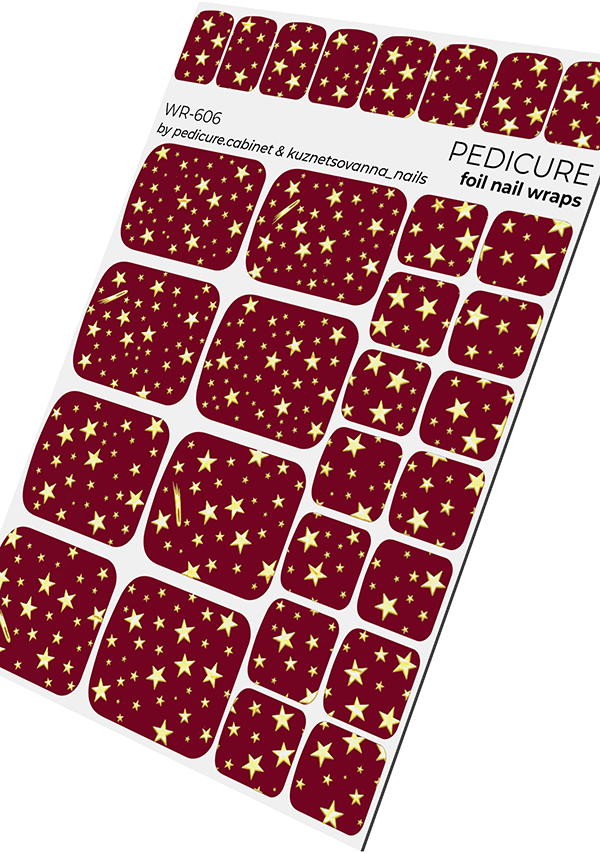 Film de pédicure avec feuille d'or [WR-606]