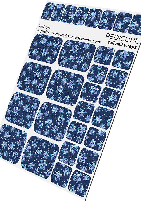 Film de pédicure pour salon de pédicure avec feuille multicolore [WR-611]