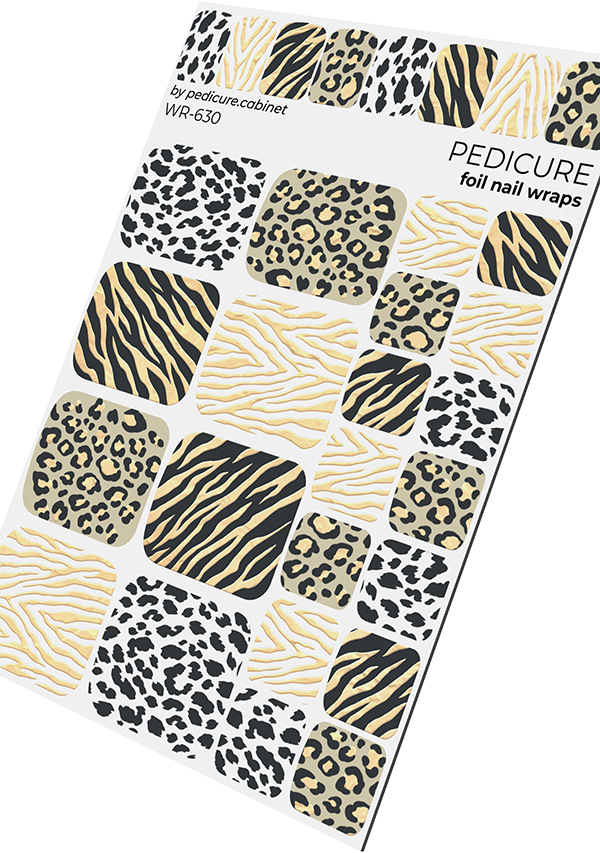 Film de protection pour salon de pédicure avec feuille colorée [WR-630]