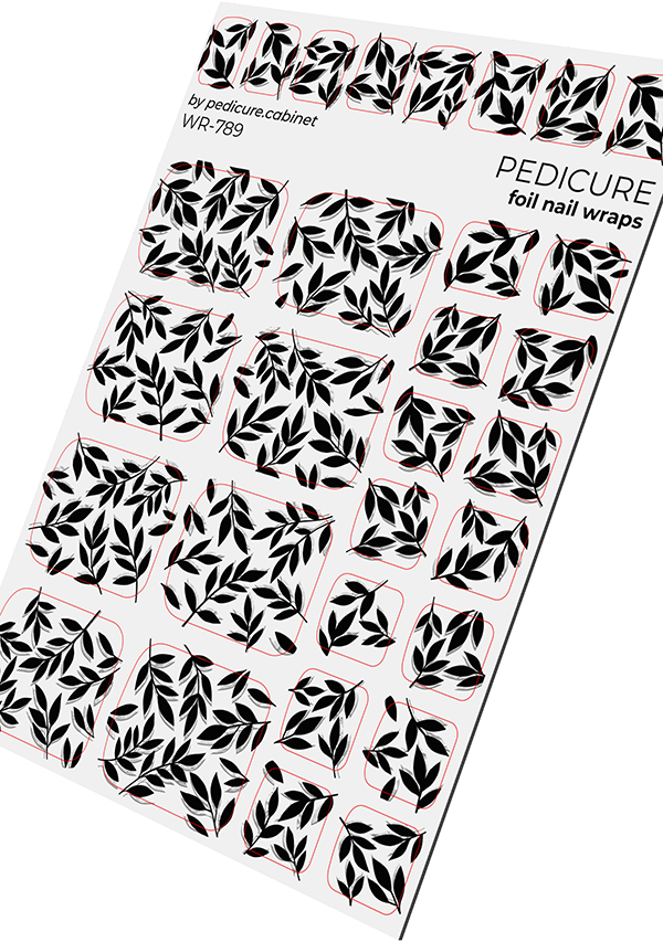 Film de pédicure avec feuille d'argent [WR-789]