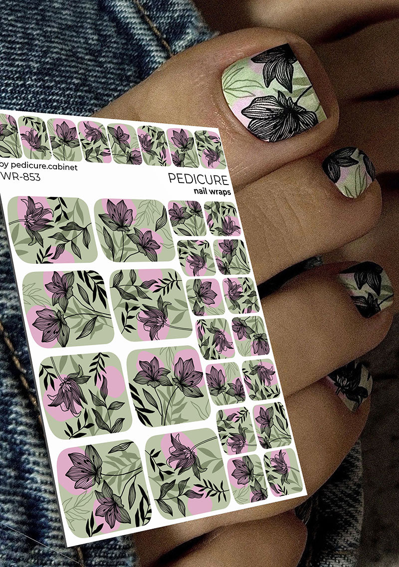 Pedicure cabinet pedicure nail wraps [WR-853]
