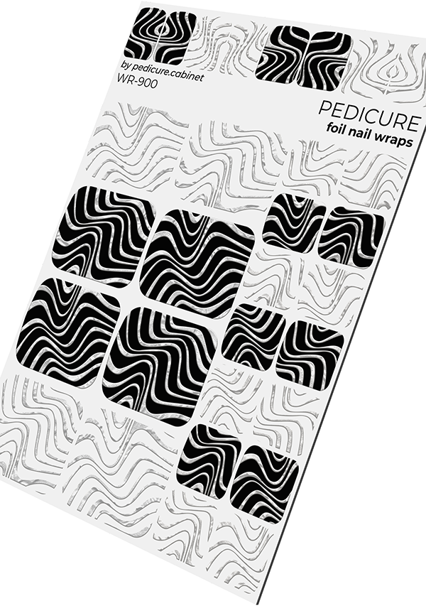 Film de pédicure avec feuille d'argent [WR-900]