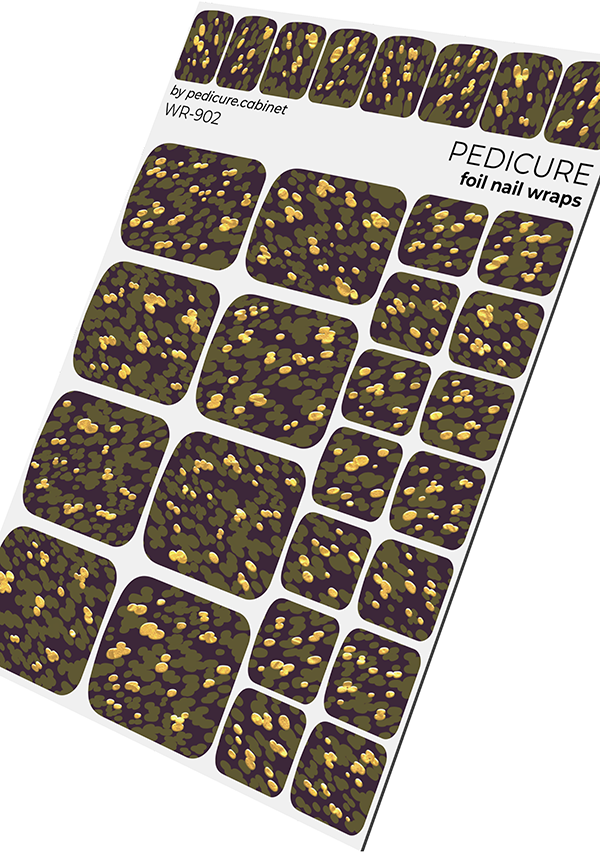 Film de pédicure avec feuille d'or [WR-902]