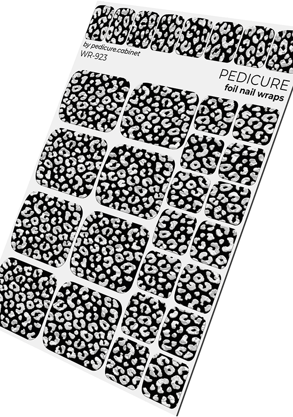 Film de pédicure avec feuille d'argent [WR-923]