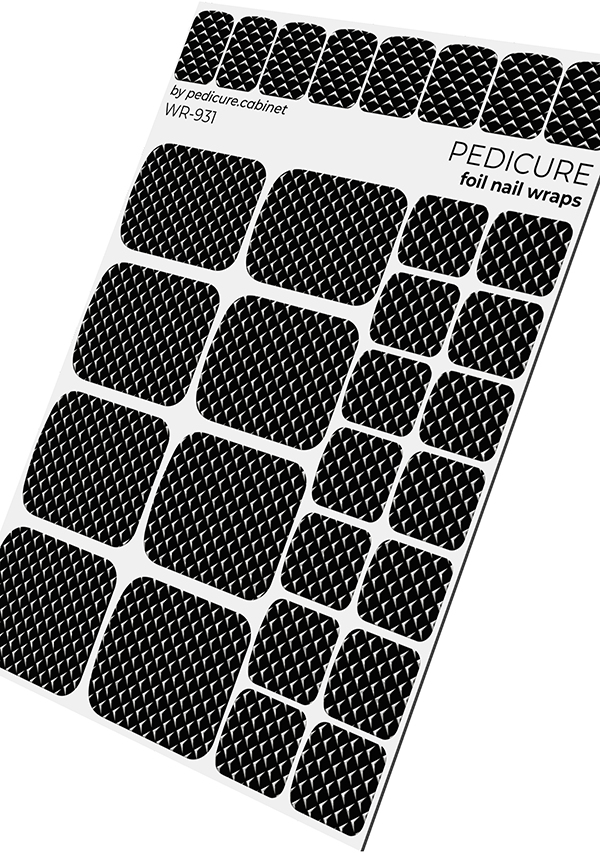 Film de pédicure avec feuille d'argent [WR-931]