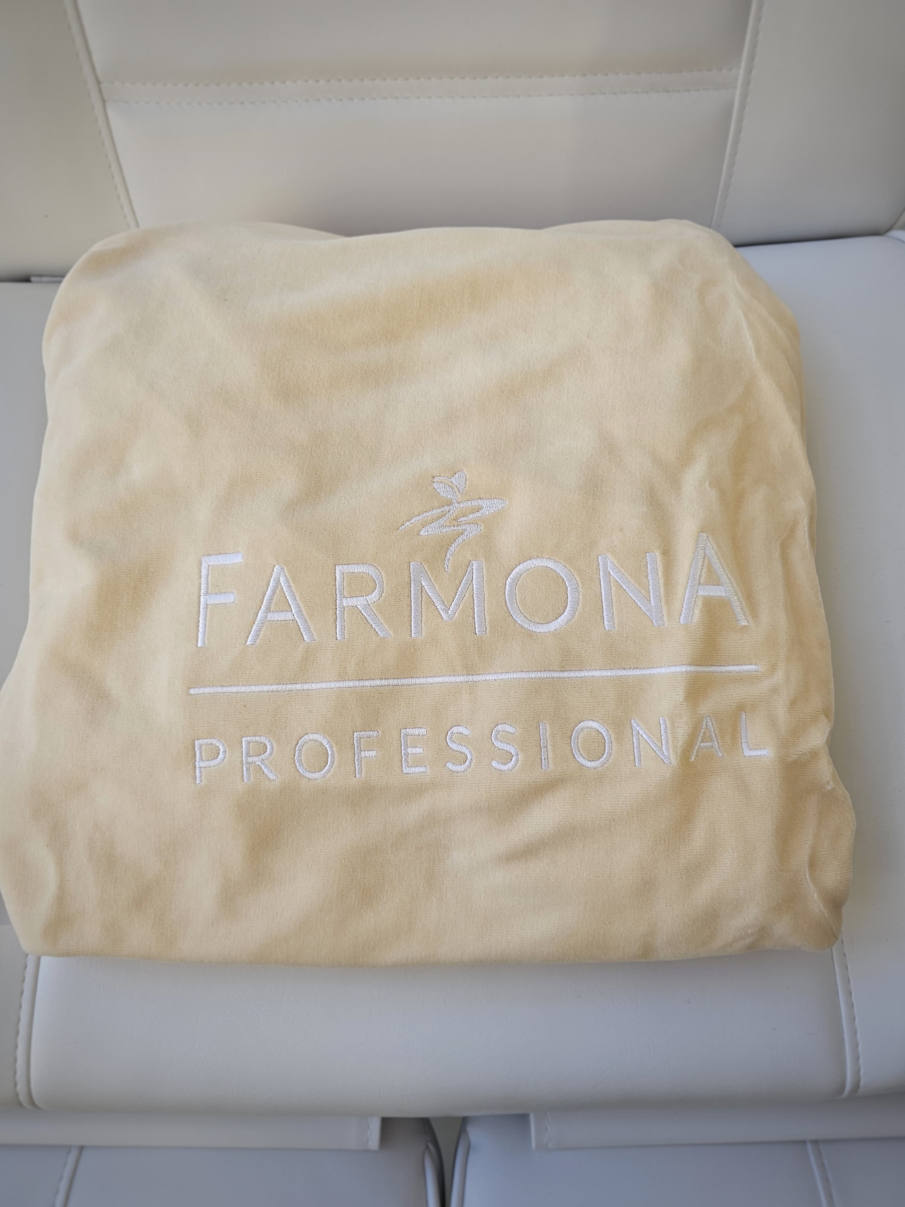 Plaid Farmona, couleur crème