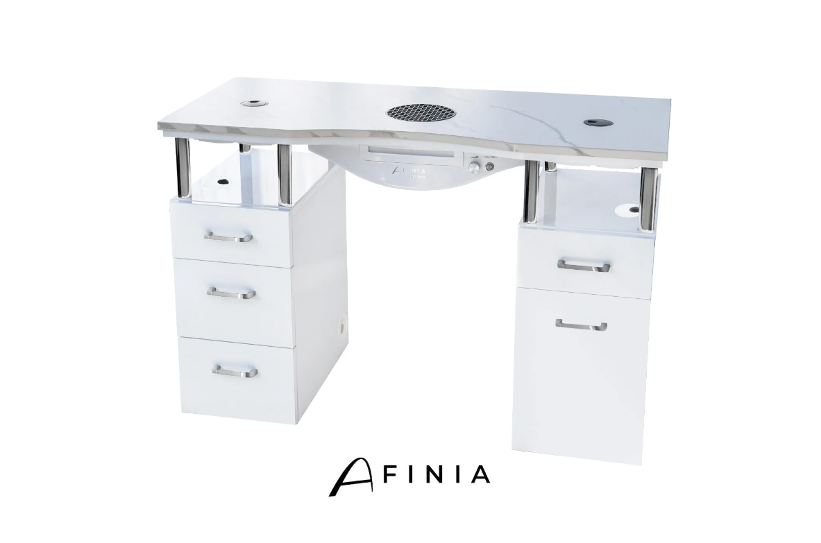 Table de manucure Afinia Basic en quartz fritté