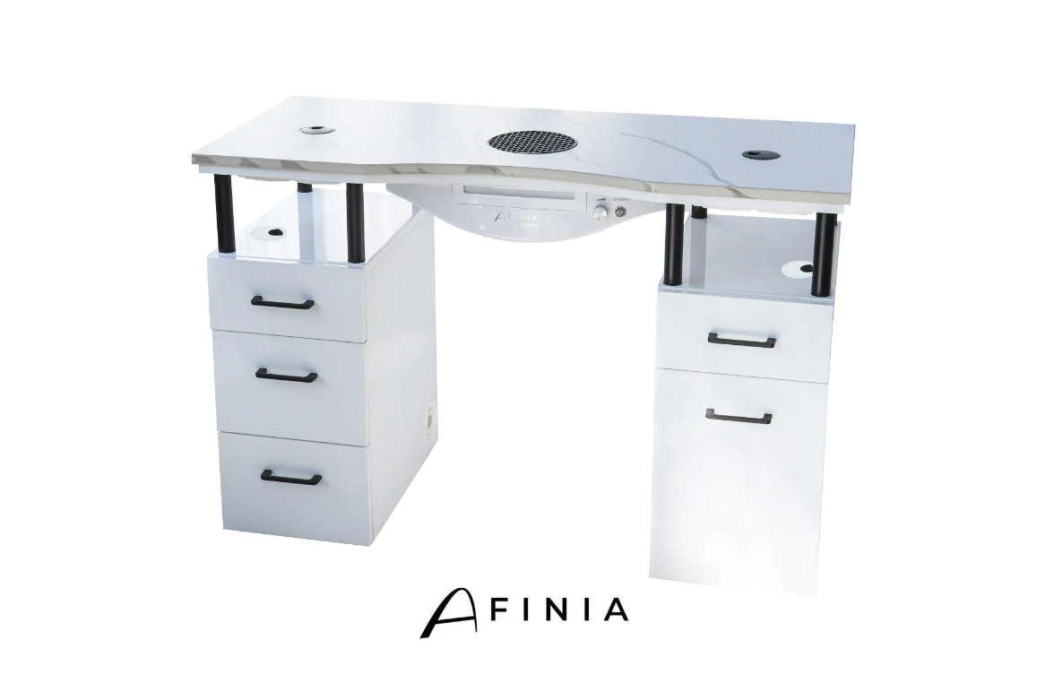 Table de manucure Afinia Basic en quartz fritté
