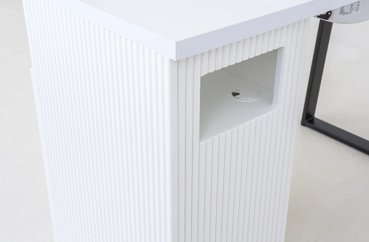 Table de manucure Afinia Prime Black avec aspirateur intégré NDC 2000