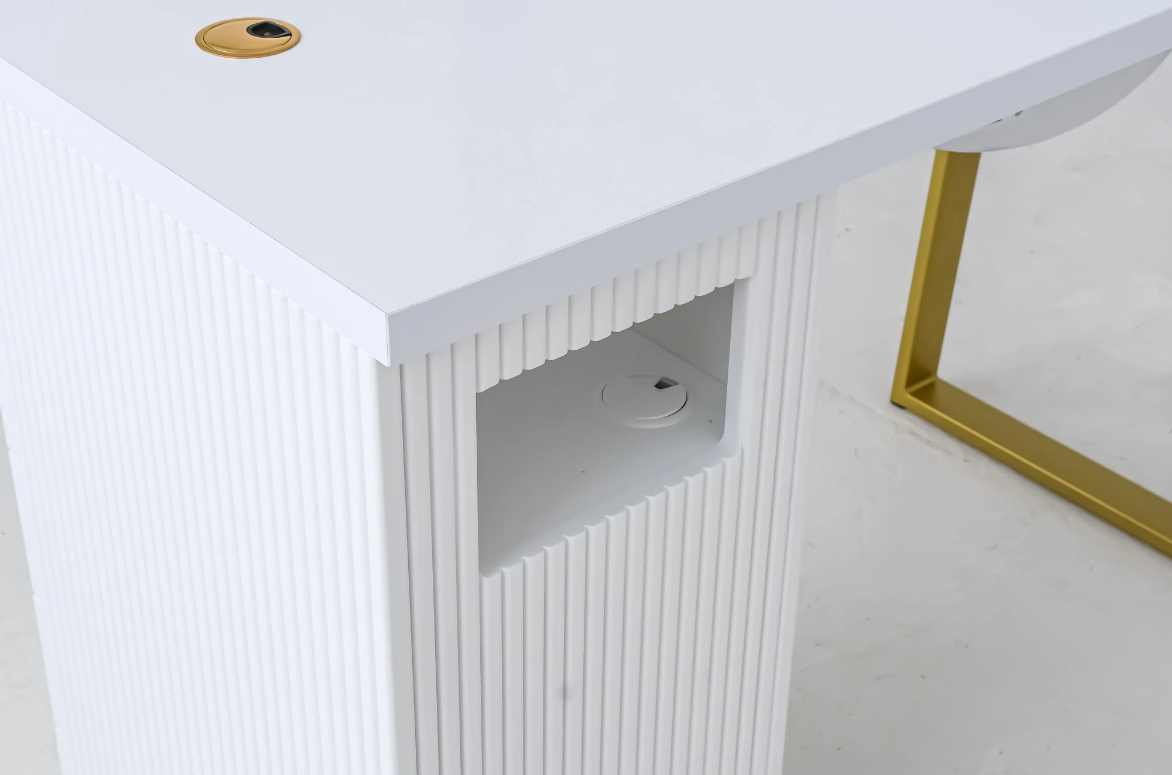 Table de manucure Afinia Prime Gold avec aspirateur intégré NDC 2000
