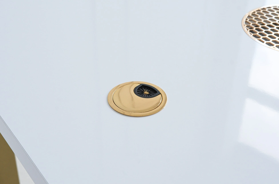 Table de manucure Afinia Prime Gold avec aspirateur intégré NDC 2000