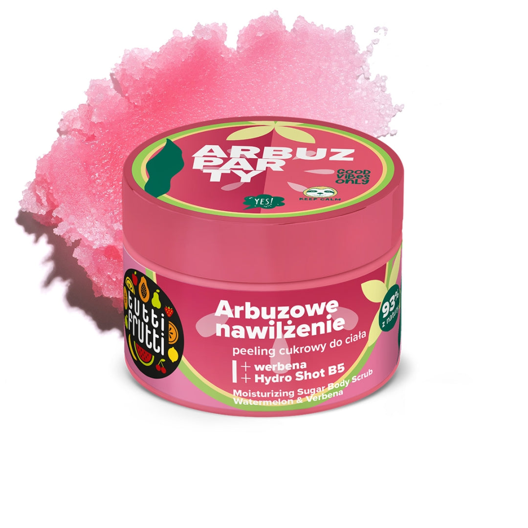 Farmona TUTTI FRUTTI Gommage hydratant au sucre à la pastèque et à la verveine 300 g