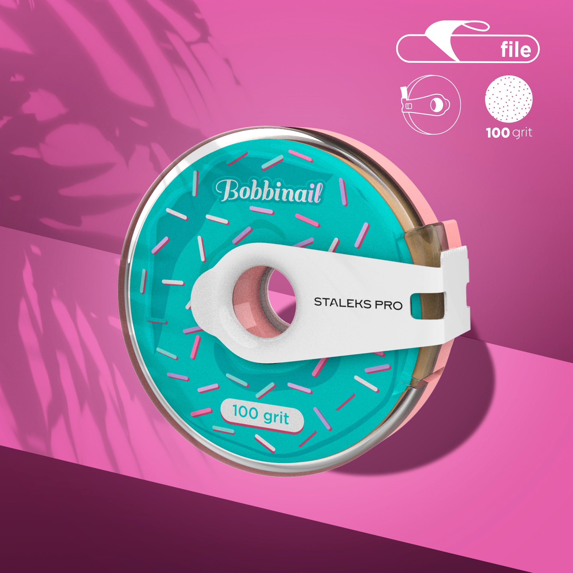 STALEKS Bande abrasive remplaçable (virtuelle), blanche AT-100W / grain 100 / 8 m