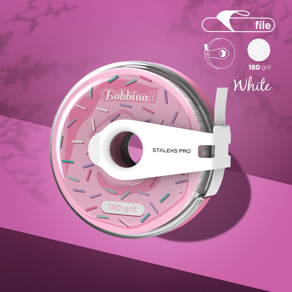 STALEKS Bande de rechange pour ponceuse (virtuelle), blanche, grain 180 / 6 m [AT-180W]