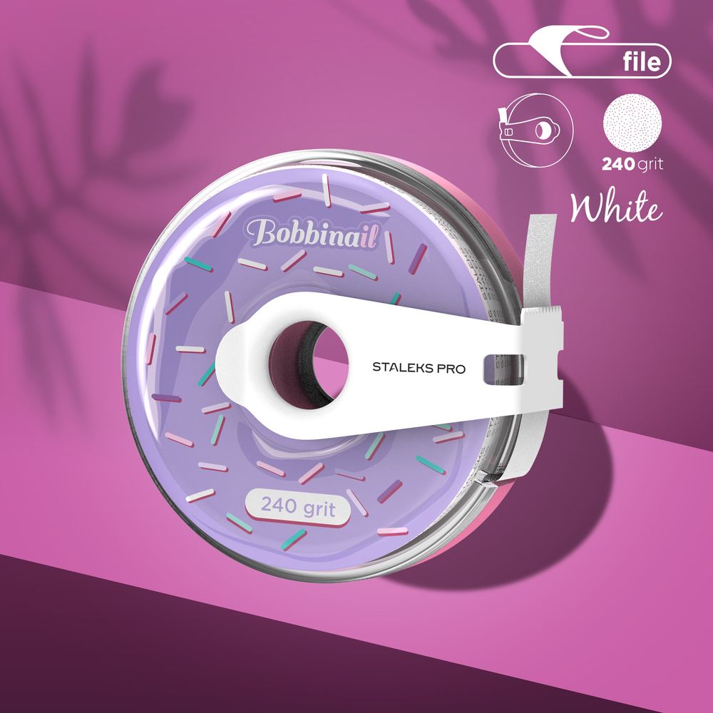 STALEKS Bande abrasive remplaçable (virtuelle), blanche AT-240 / grain 240 / 8 m