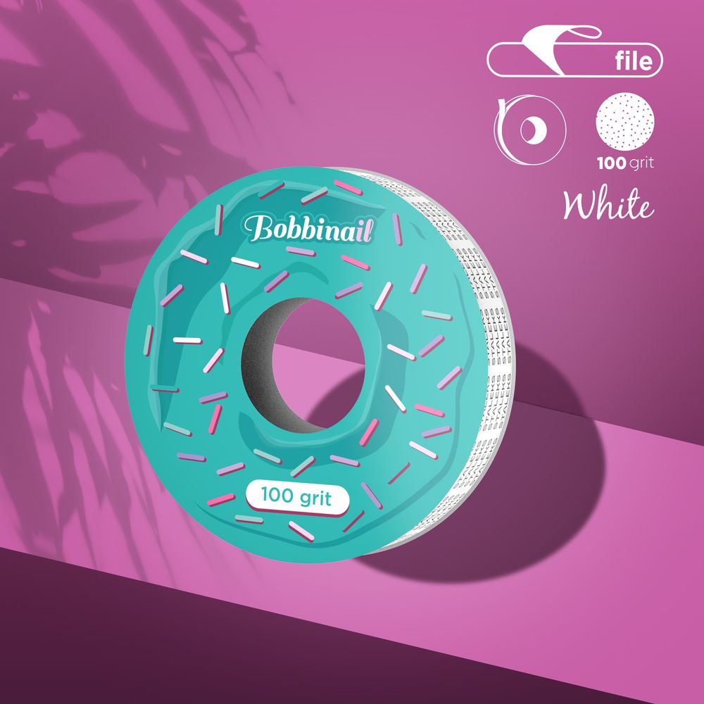 STALEKS Bande de rechange pour ponceuse (virtuelle), blanche ATS-100W / grain 100 / 8 m