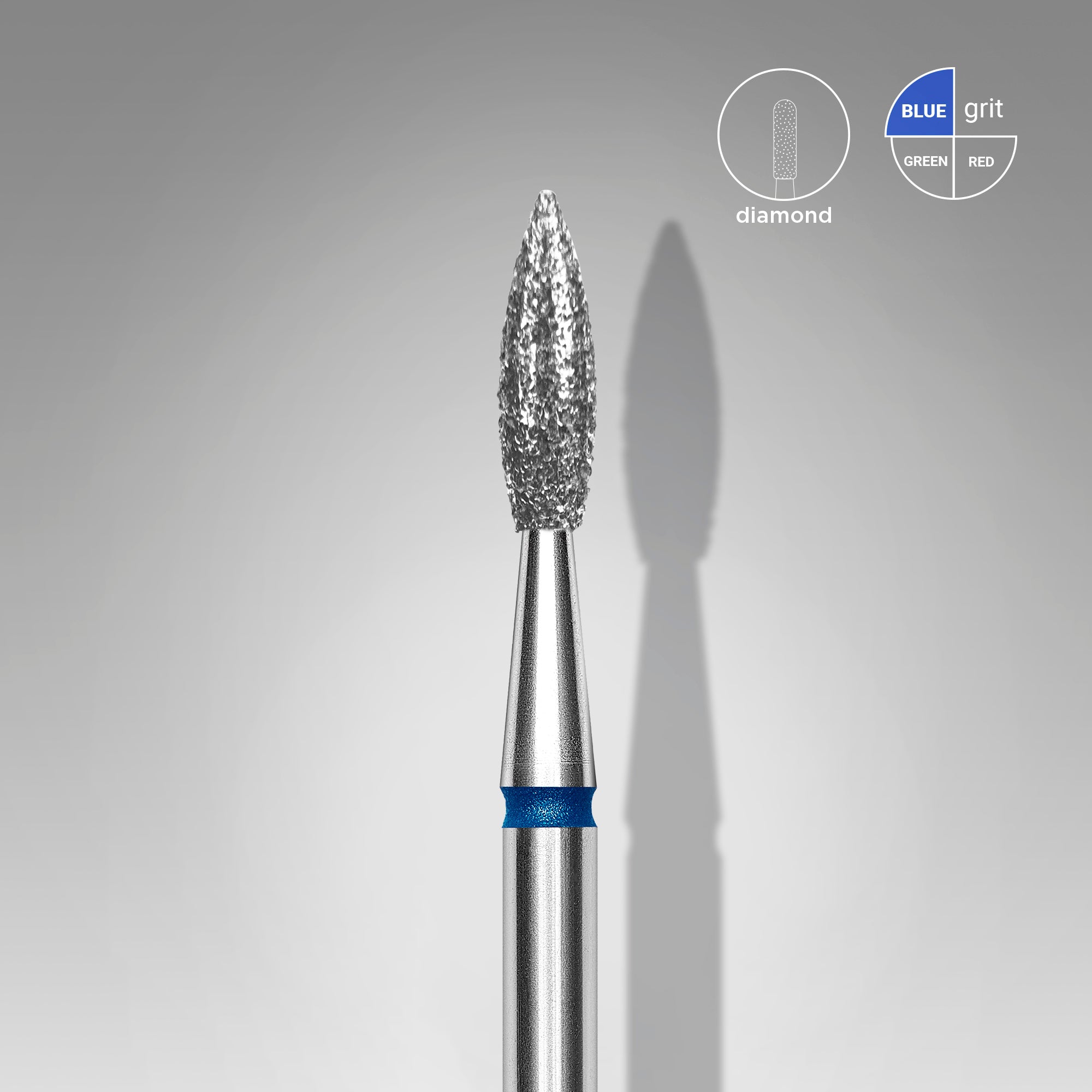 STALEKS Fraise à flamme bleue, diamètre 2,3 mm / partie active 8 [FA11B023/8]