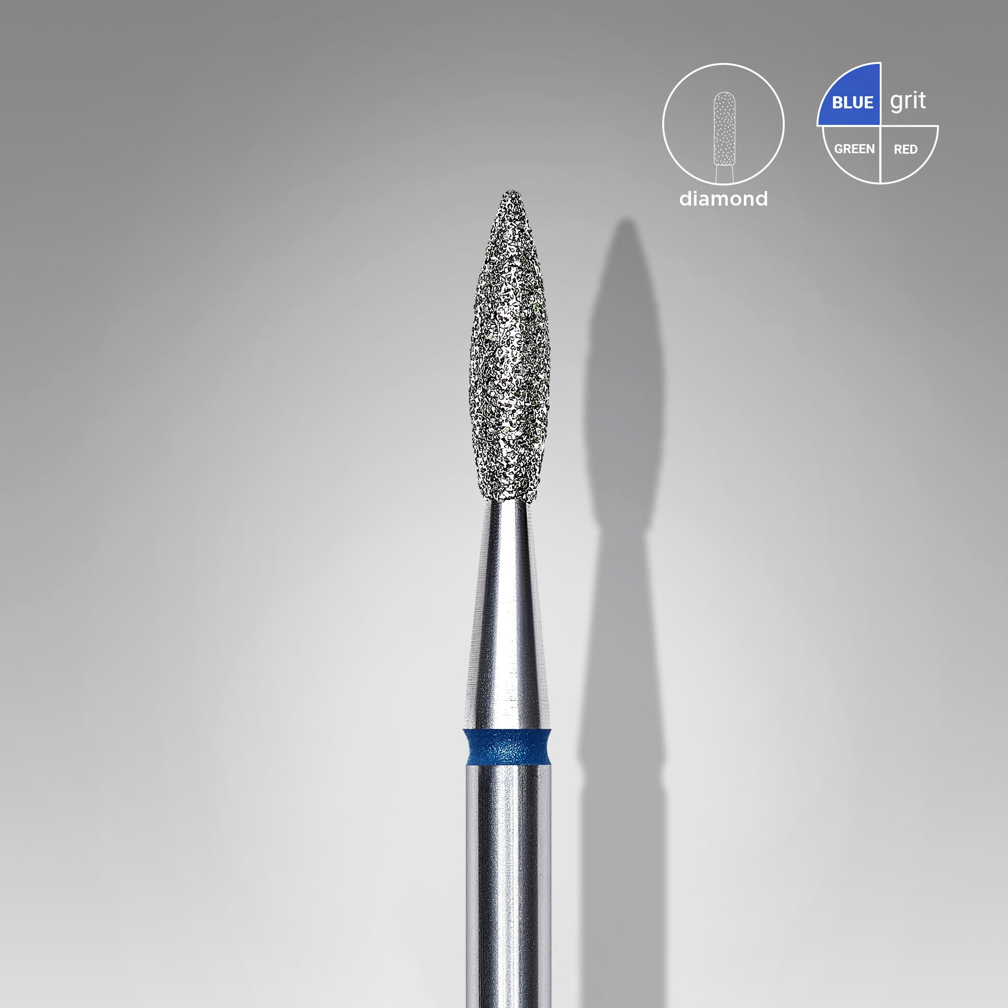 STALEKS Fraise à flamme bleue, diamètre 2,1 mm / partie active 8 [FA11B021/8]