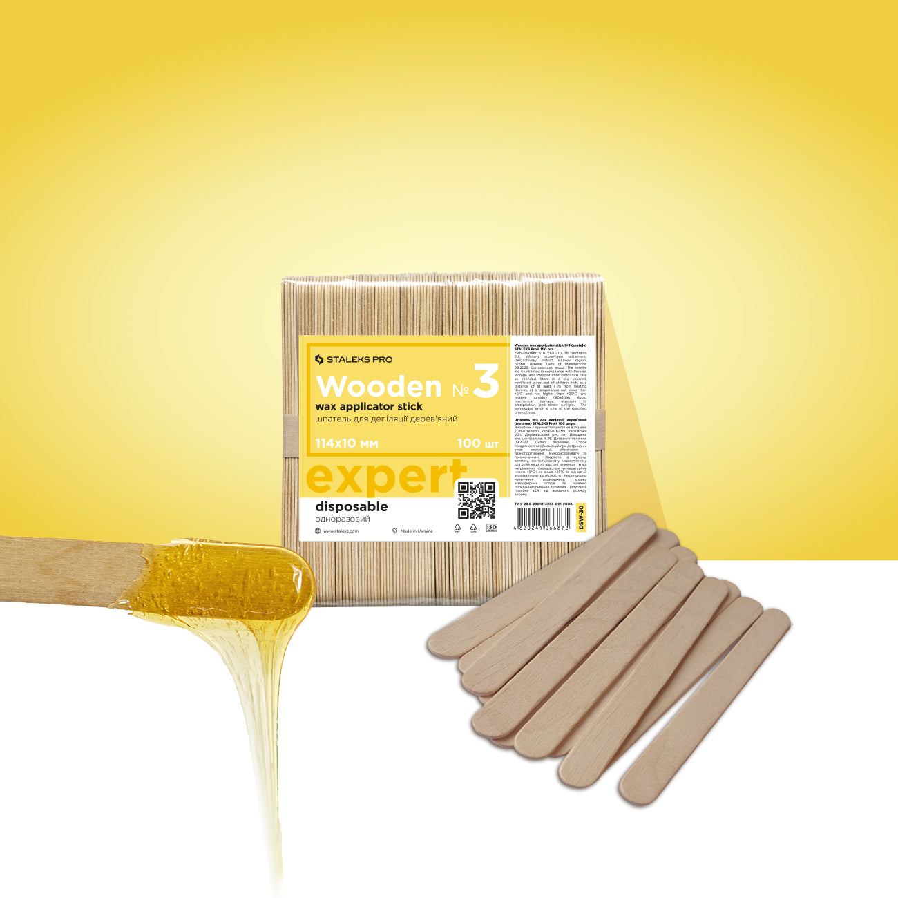STALEKS Spatules en bois EXPERT [DSW-30]