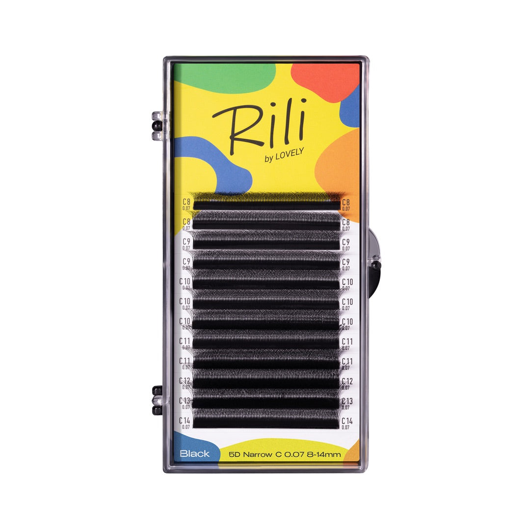 LOVELY Cils Rili MIX, D/0,07 x 6-13 mm, 16 rangées