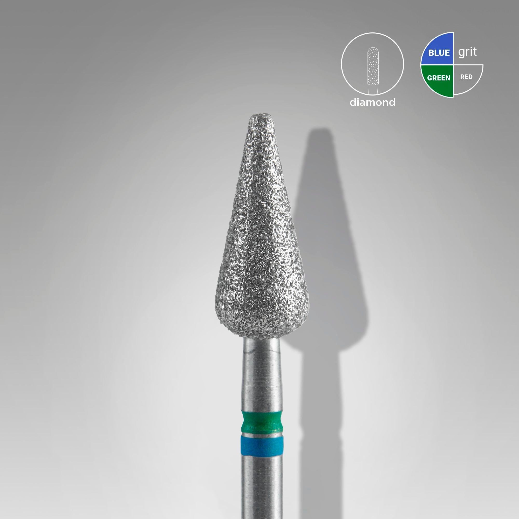 STALEKS Fraise en forme de poire pointue DUO, diamètre 5 mm / longueur utile 12 [FA100BG050/12]