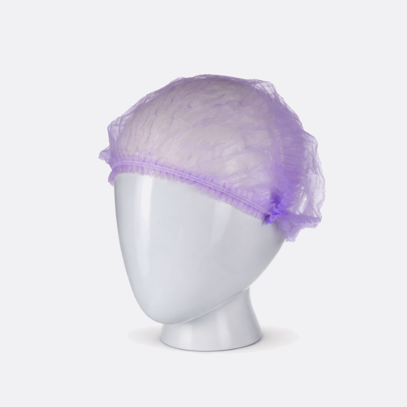 PW Chapeaux jetables, violets, 100 pièces