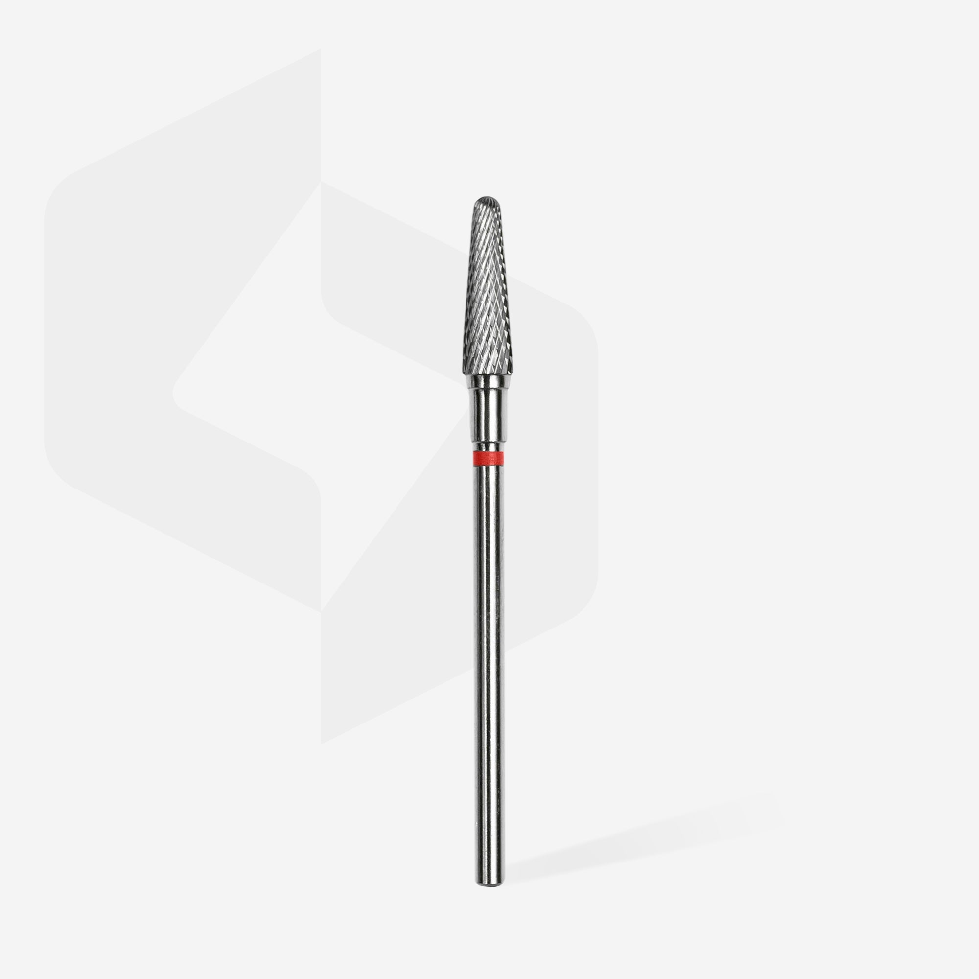 STALEKS Fraise en carbure conique rouge, diamètre 4 mm / partie active 13 mm [FT70R040/13]