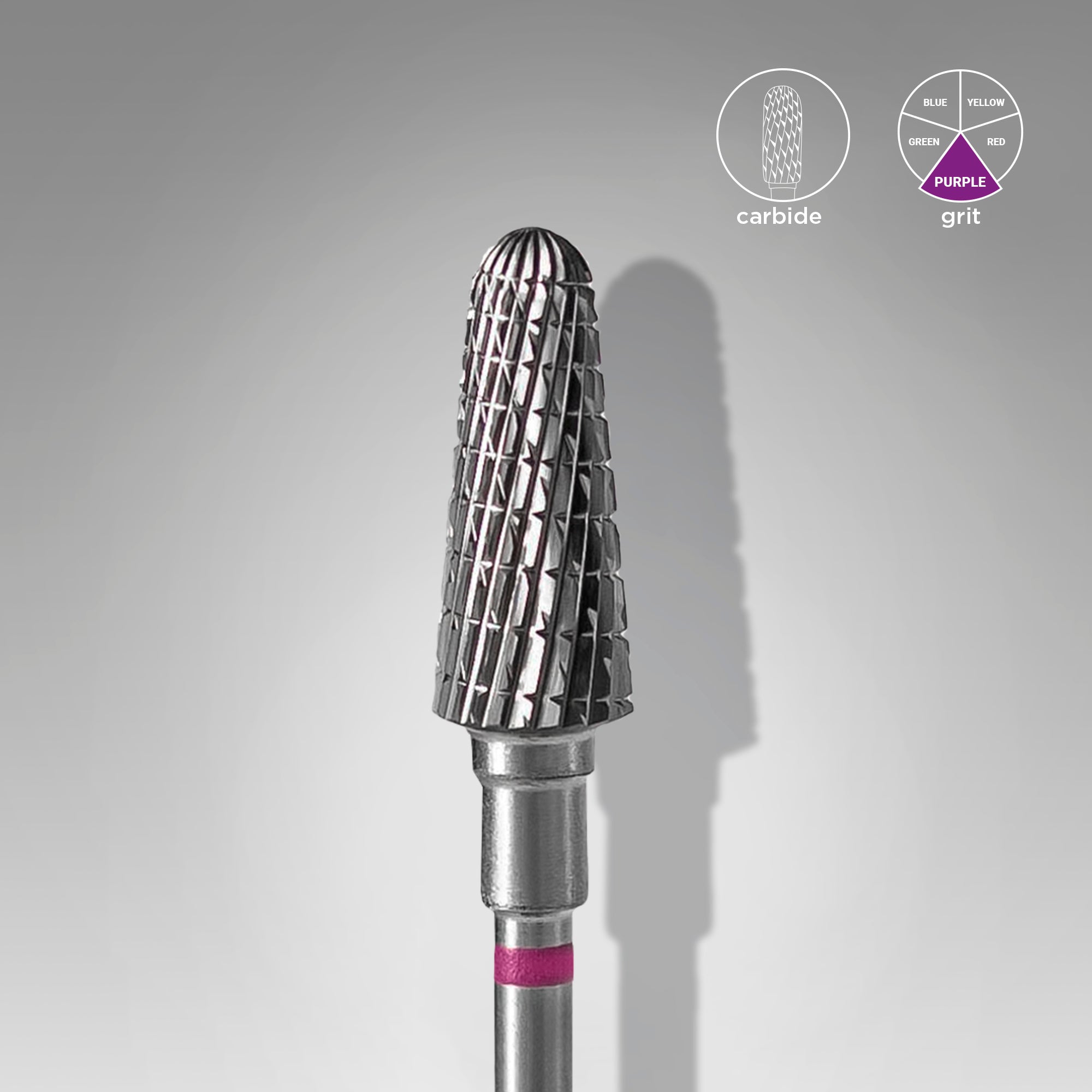 STALEKS Fraise en carbure conique violette, diamètre 6 mm / partie active 14 mm [FT70V060/14]