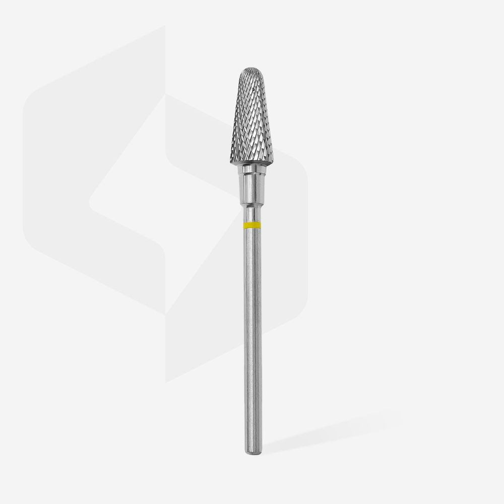STALEKS Fraise en carbure conique jaune, diamètre 6 mm / partie active 14 mm [FT70Y060/14]