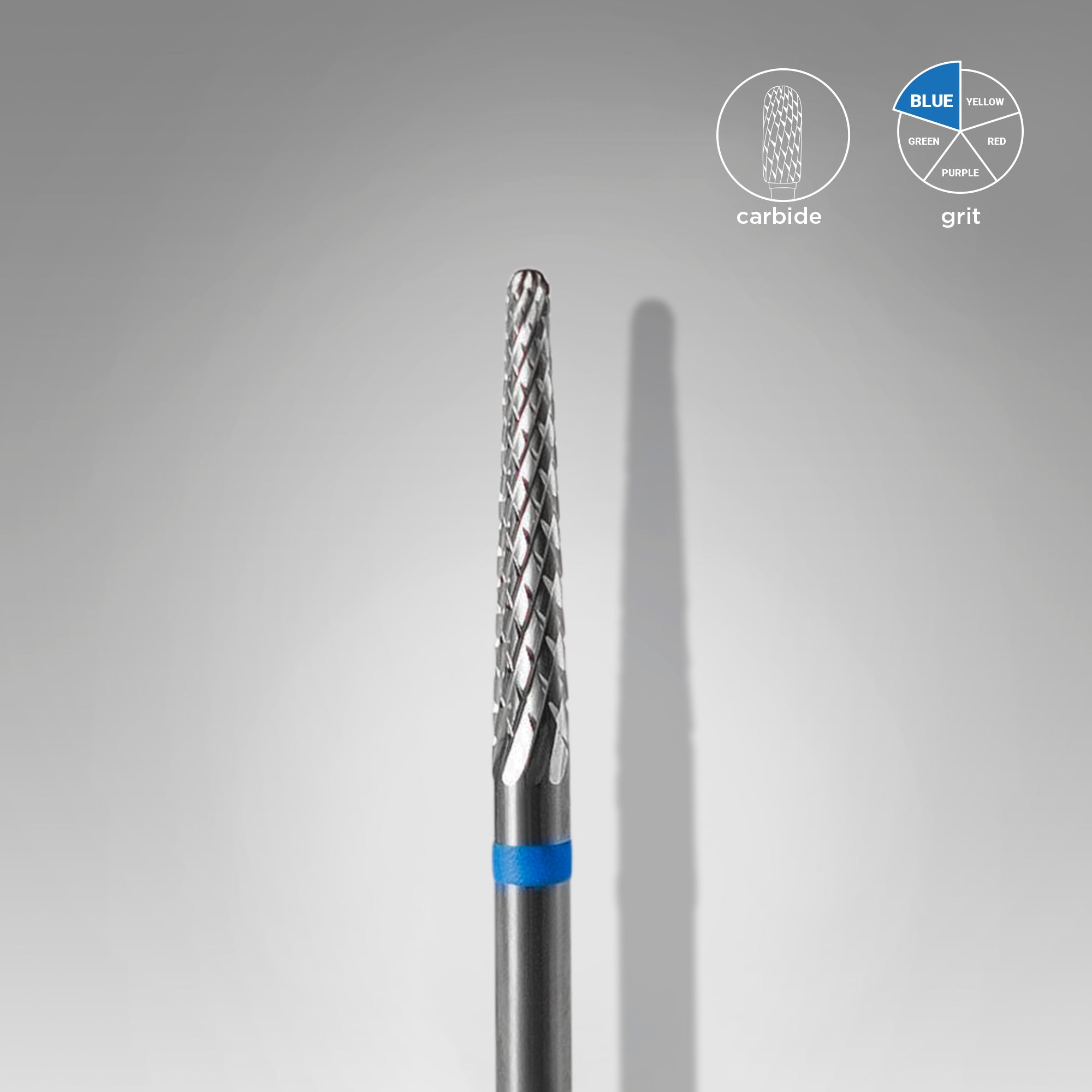 STALEKS Fraise en carbure pour enlèvement conique, bleue, diamètre 2,3 mm / longueur utile 14 mm  [FT71B023/14]