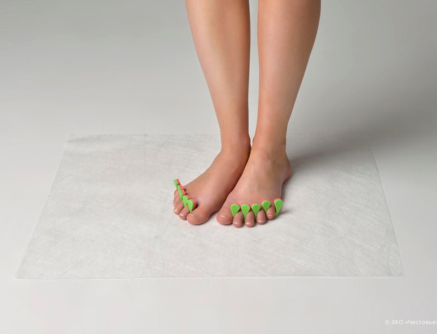 Chistovie Toe Separator, 20 pairs, 8mm, Pink/light green [03-469]