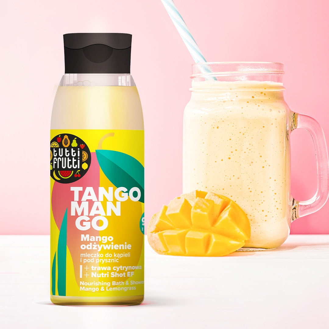 Farmona TUTTI FRUTTI Lait nourrissant pour le bain et la douche Mangue et citronnelle 400 ml