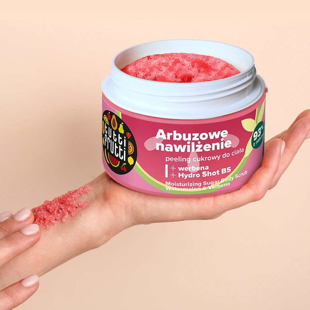 Farmona TUTTI FRUTTI Gommage hydratant au sucre à la pastèque et à la verveine 300 g