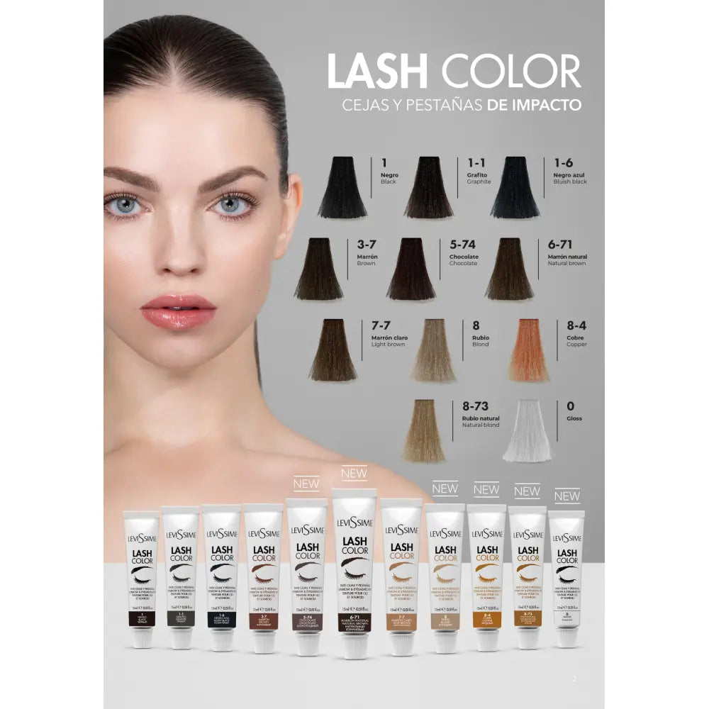 Levissime Teinture pour sourcils et cils GRAPHITE, 15 ml [5502]