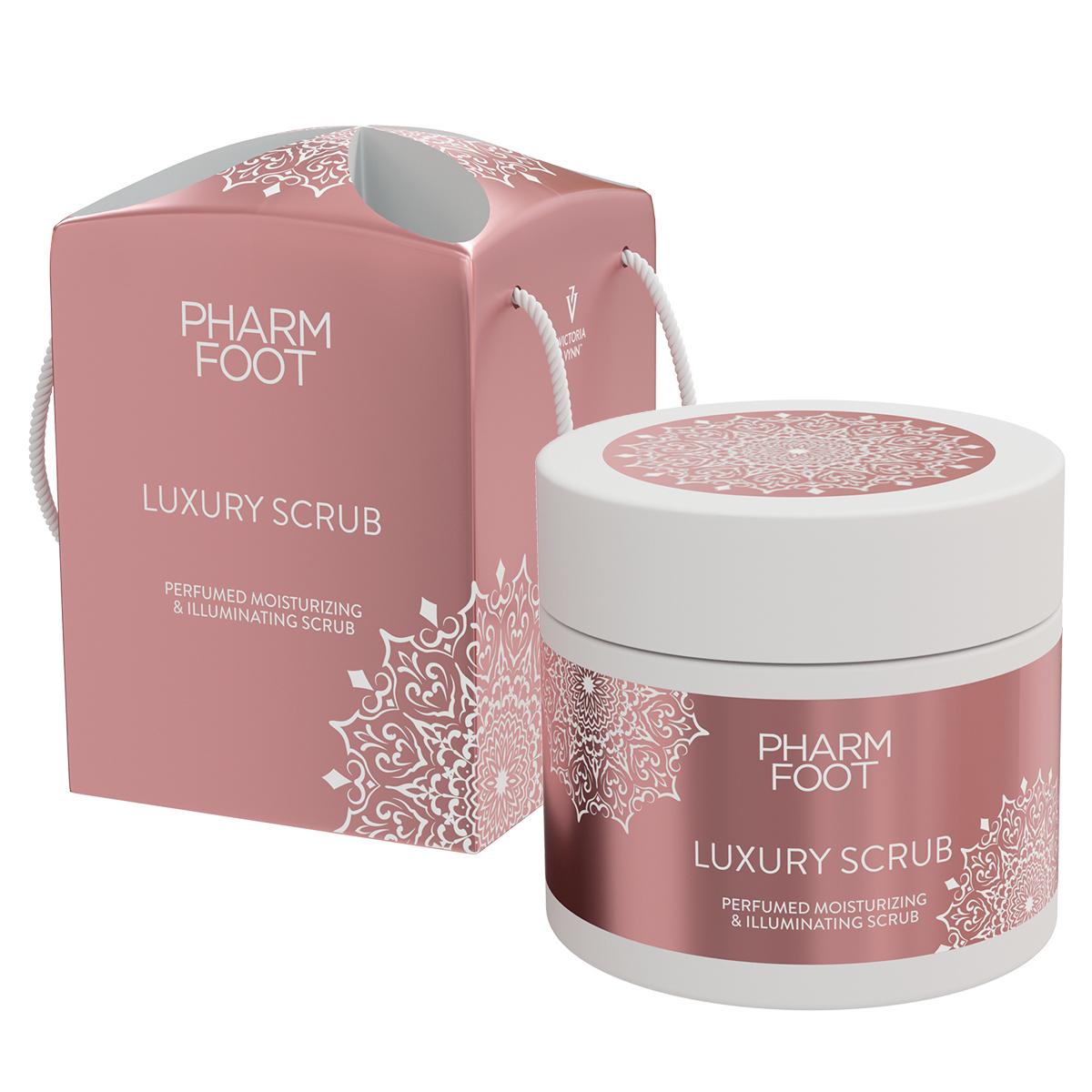 PHARM FOOT, gommage hydratant et illuminateur pour le corps LUXURY SCRUB, 200 g