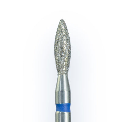Fraise diamantée KMIZ à flamme rainurée bleue 025 [118570]