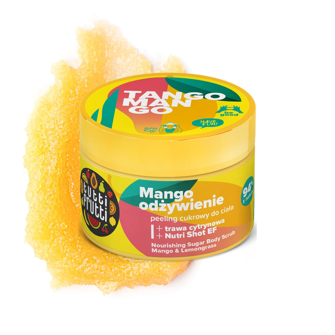 Farmona TUTTI FRUTTI Gommage corporel nourrissant au sucre, mangue et citronnelle, 300 g