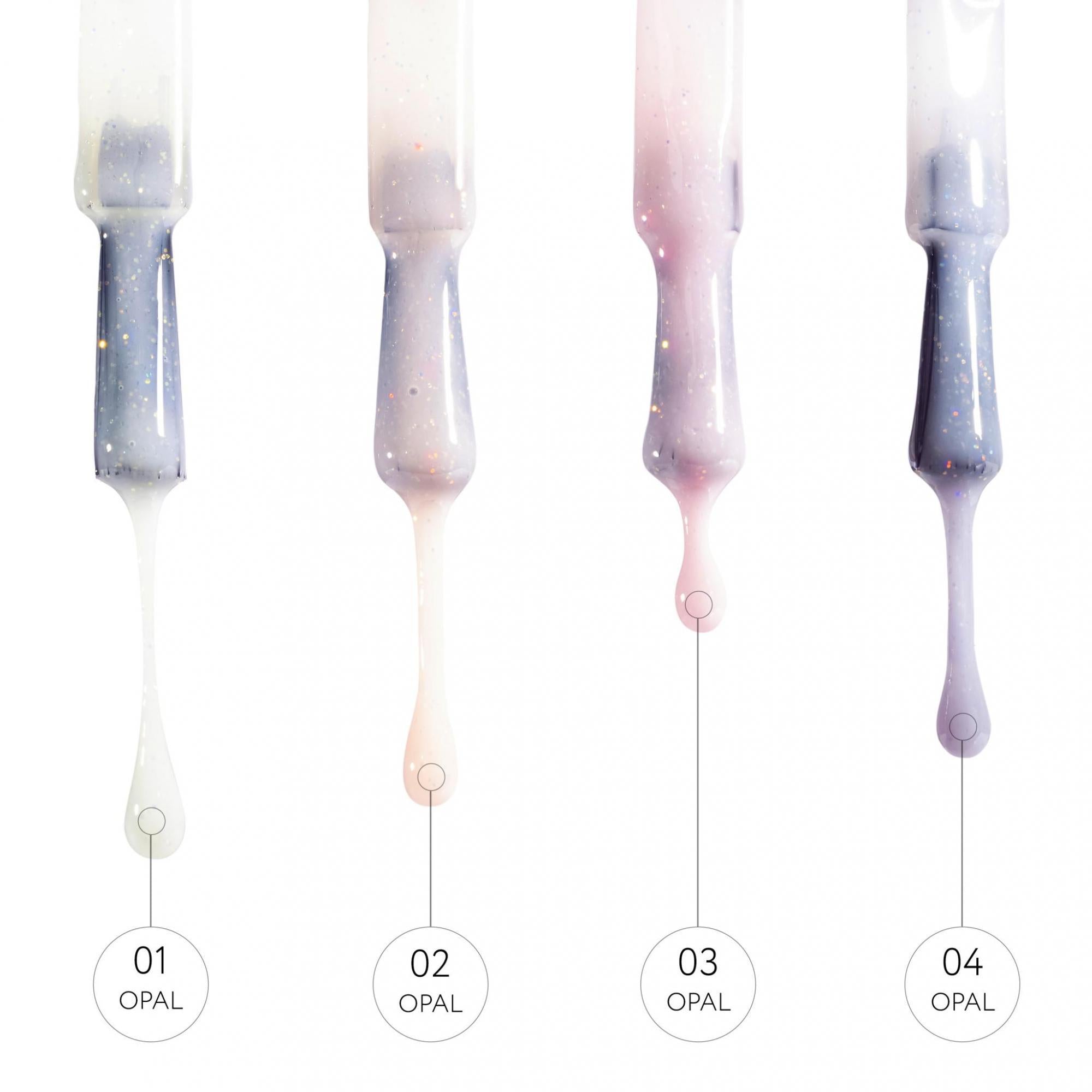 Gel de base coloré KODI, Opal 02, 7 ml